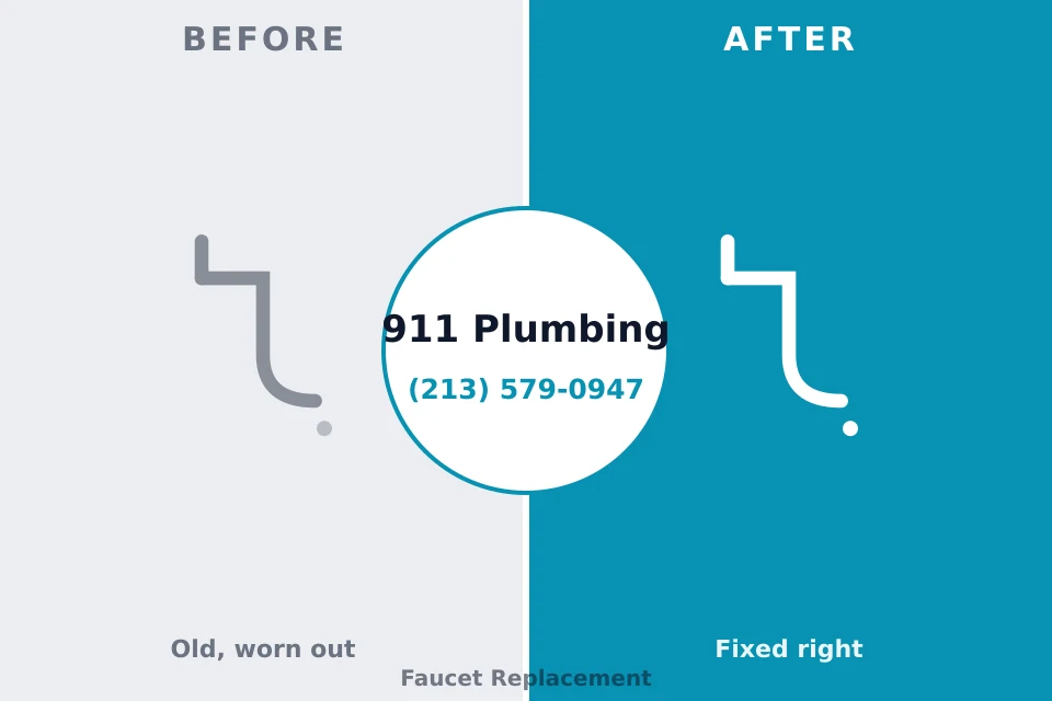 Before and after: plumbing company Hydro, OK